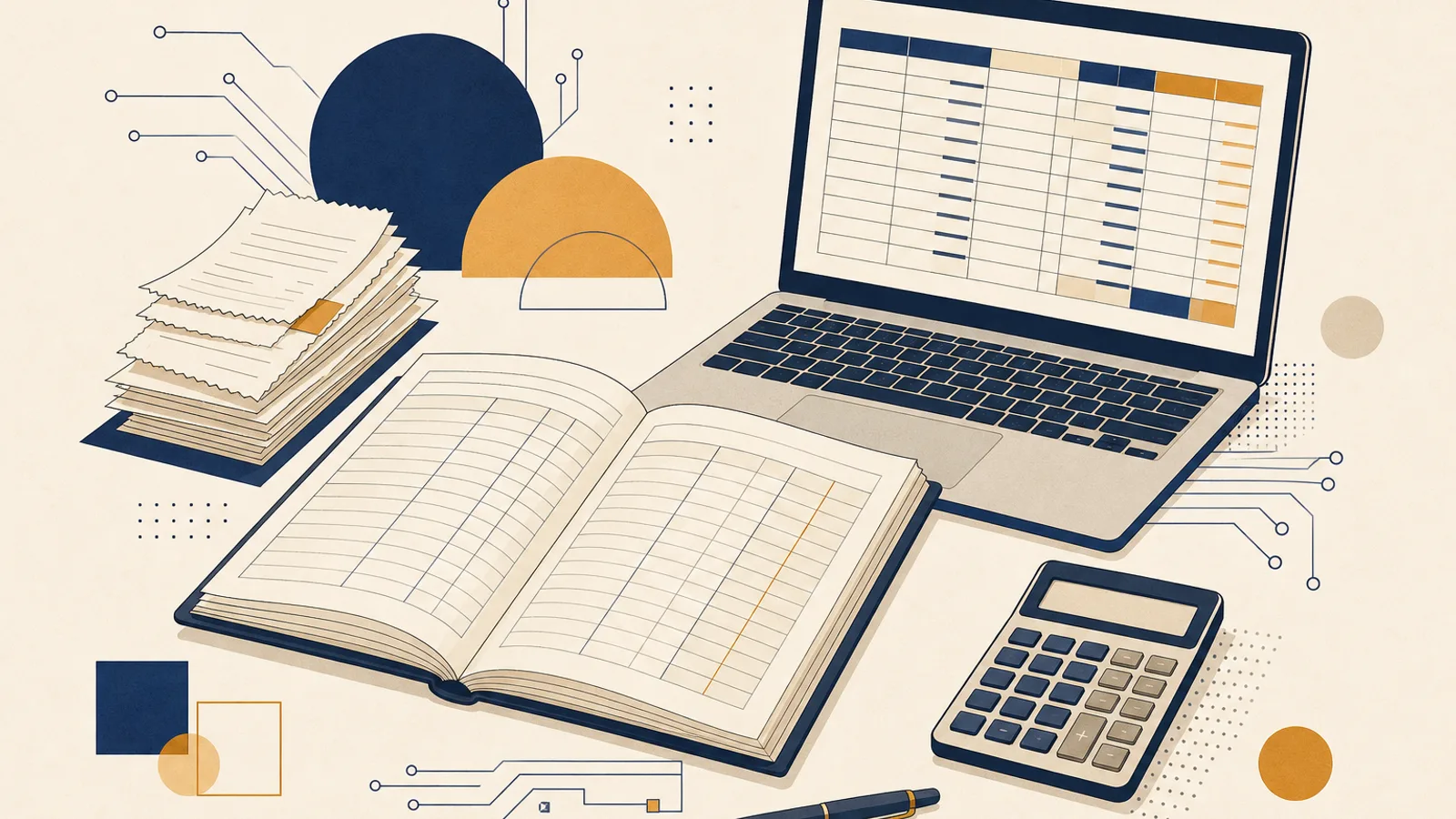 Illustration: how AI changes the work of a bookkeeper