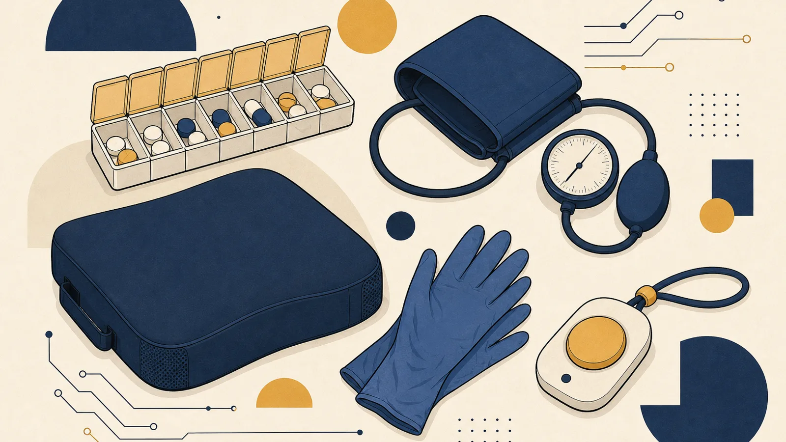 Illustration: how AI changes the work of a care worker