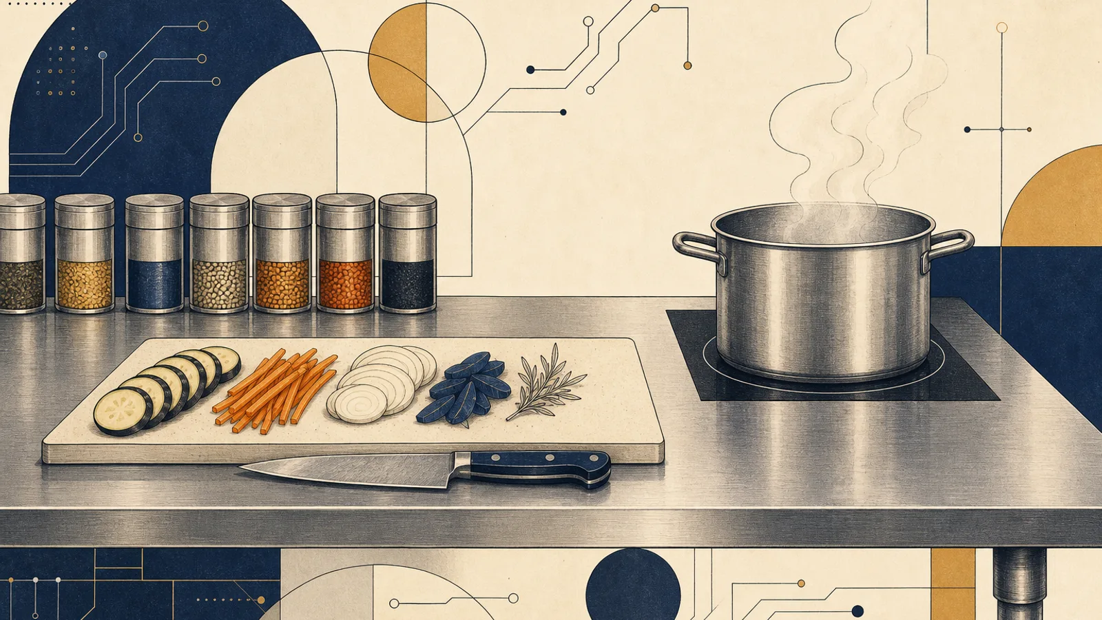 Illustration: how AI changes the work of a chef