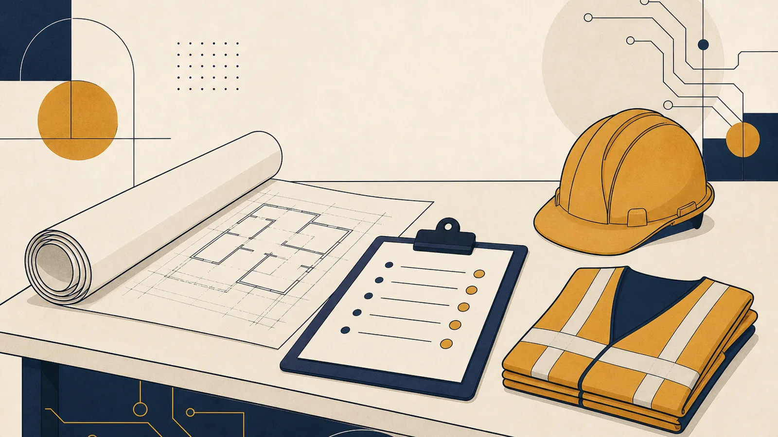 Illustration: how AI changes the work of a construction manager
