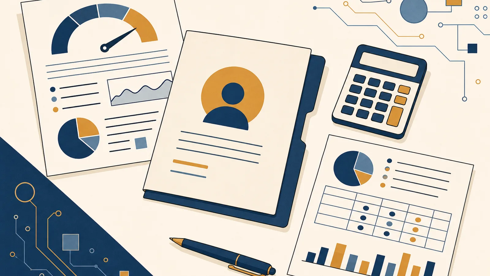 Illustration: how AI changes the work of a credit analyst