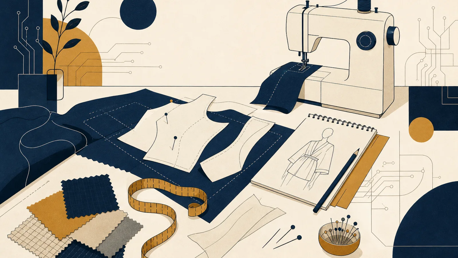 Illustration: how AI changes the work of a fashion designer