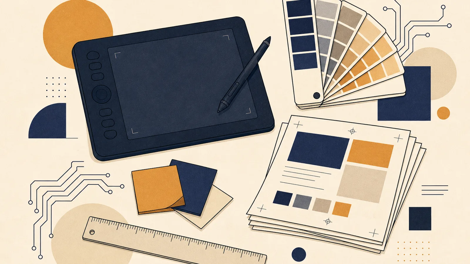 Illustration: how AI changes the work of a graphic designer