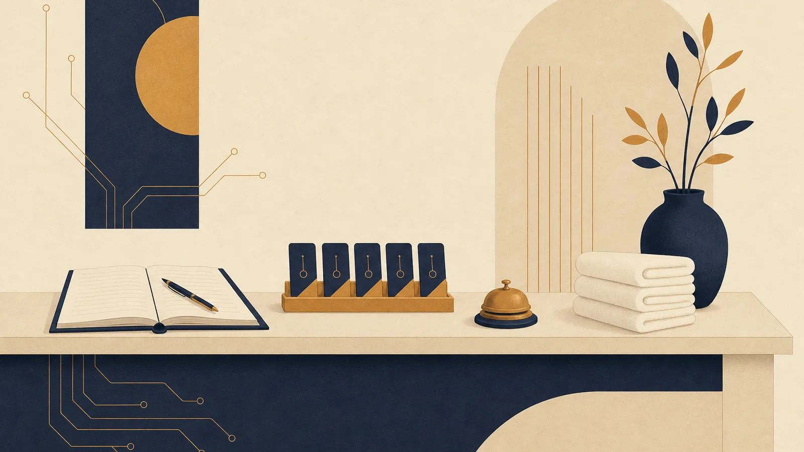 Illustration: how AI changes the work of a hotel manager