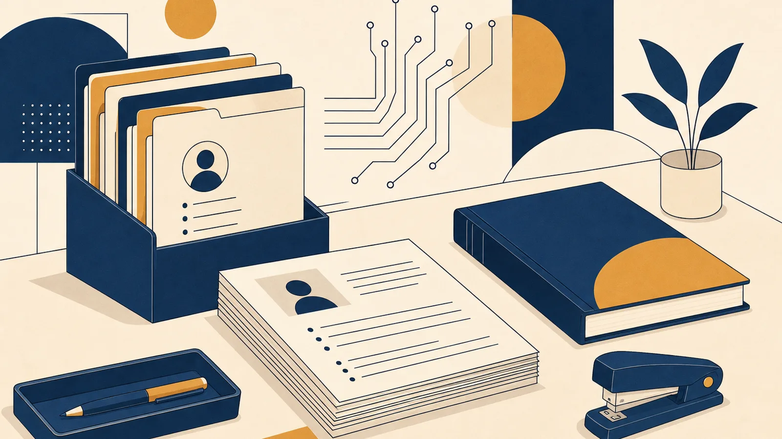 Illustration: how AI changes the work of a hr manager