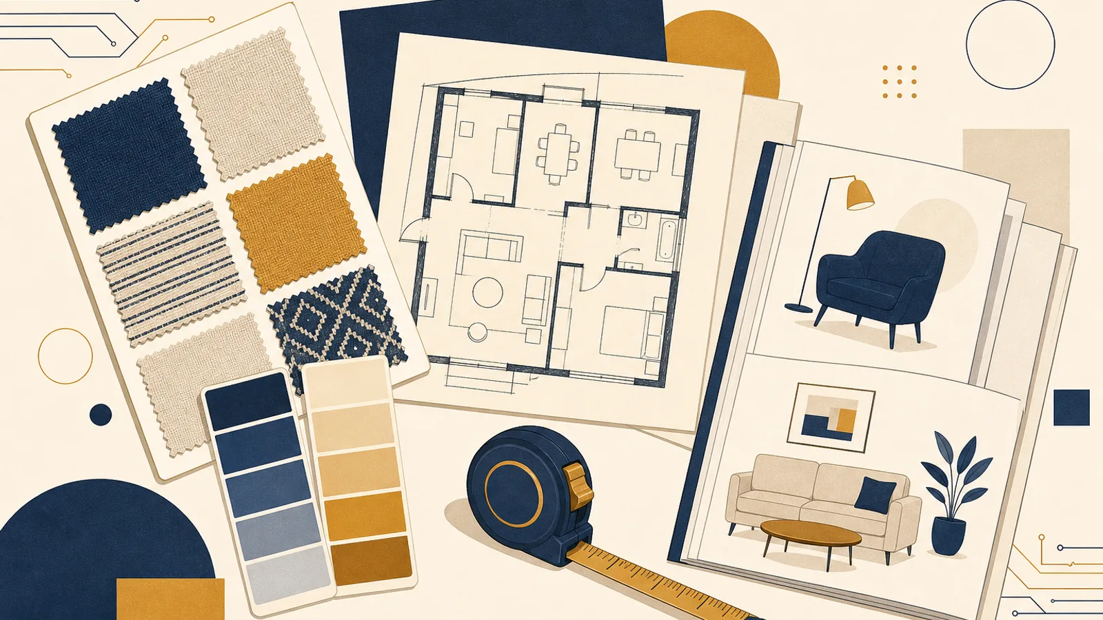 Illustration: how AI changes the work of a interior designer
