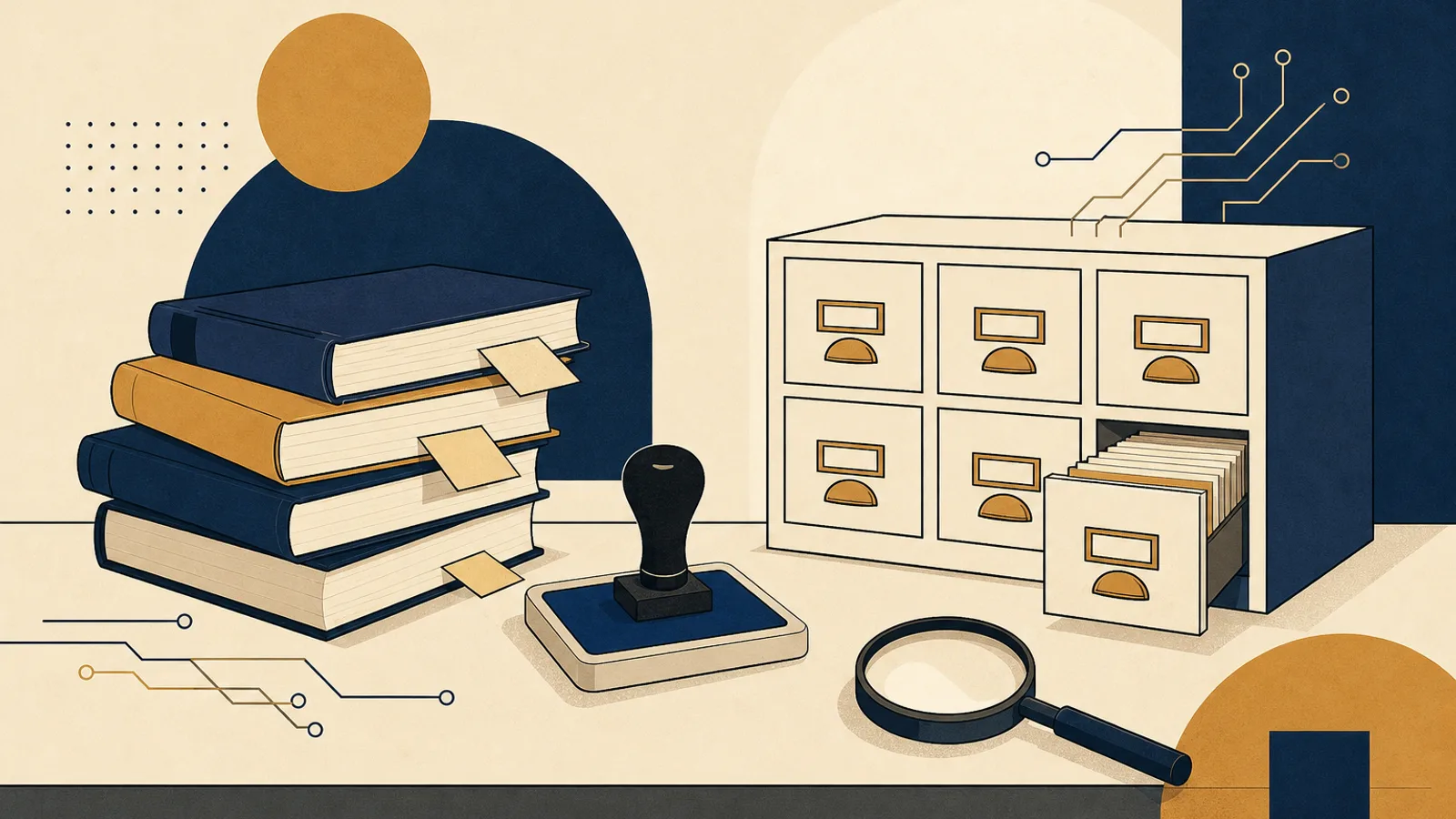 Illustration: how AI changes the work of a librarian