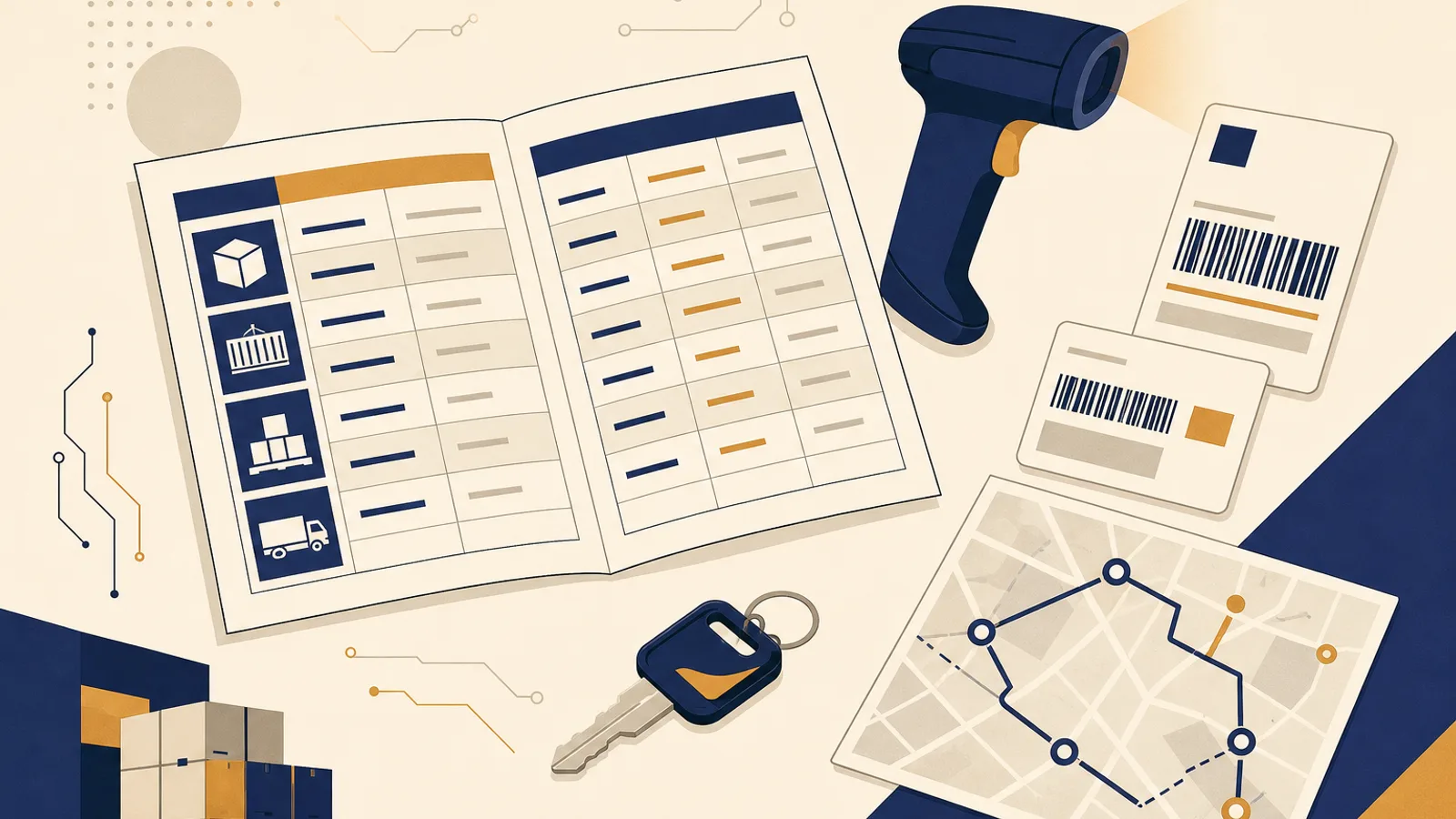 Illustration: how AI changes the work of a logistics manager