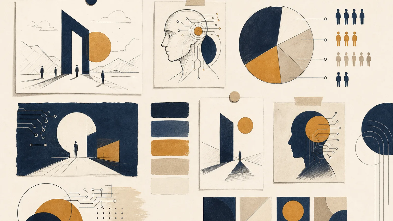 Illustration: how AI changes the work of a marketer
