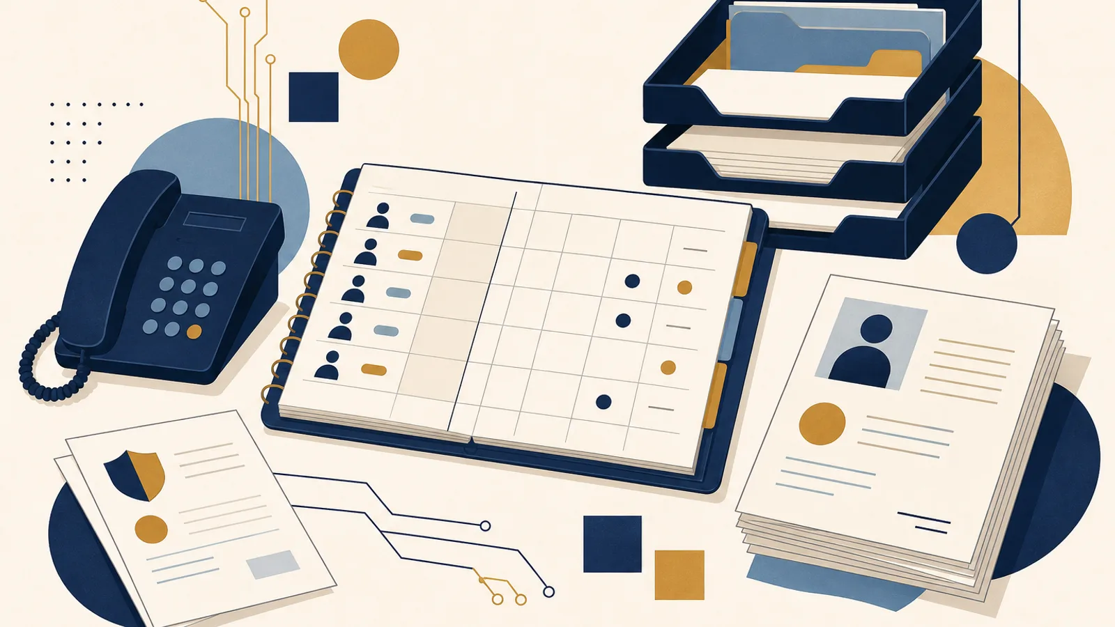 Illustration: how AI changes the work of a medical secretary