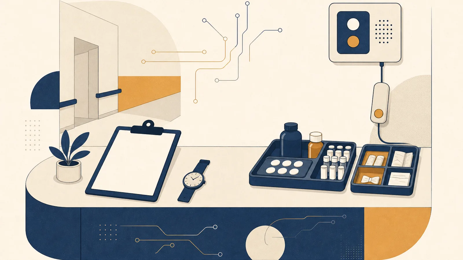Illustration: how AI changes the work of a nurse