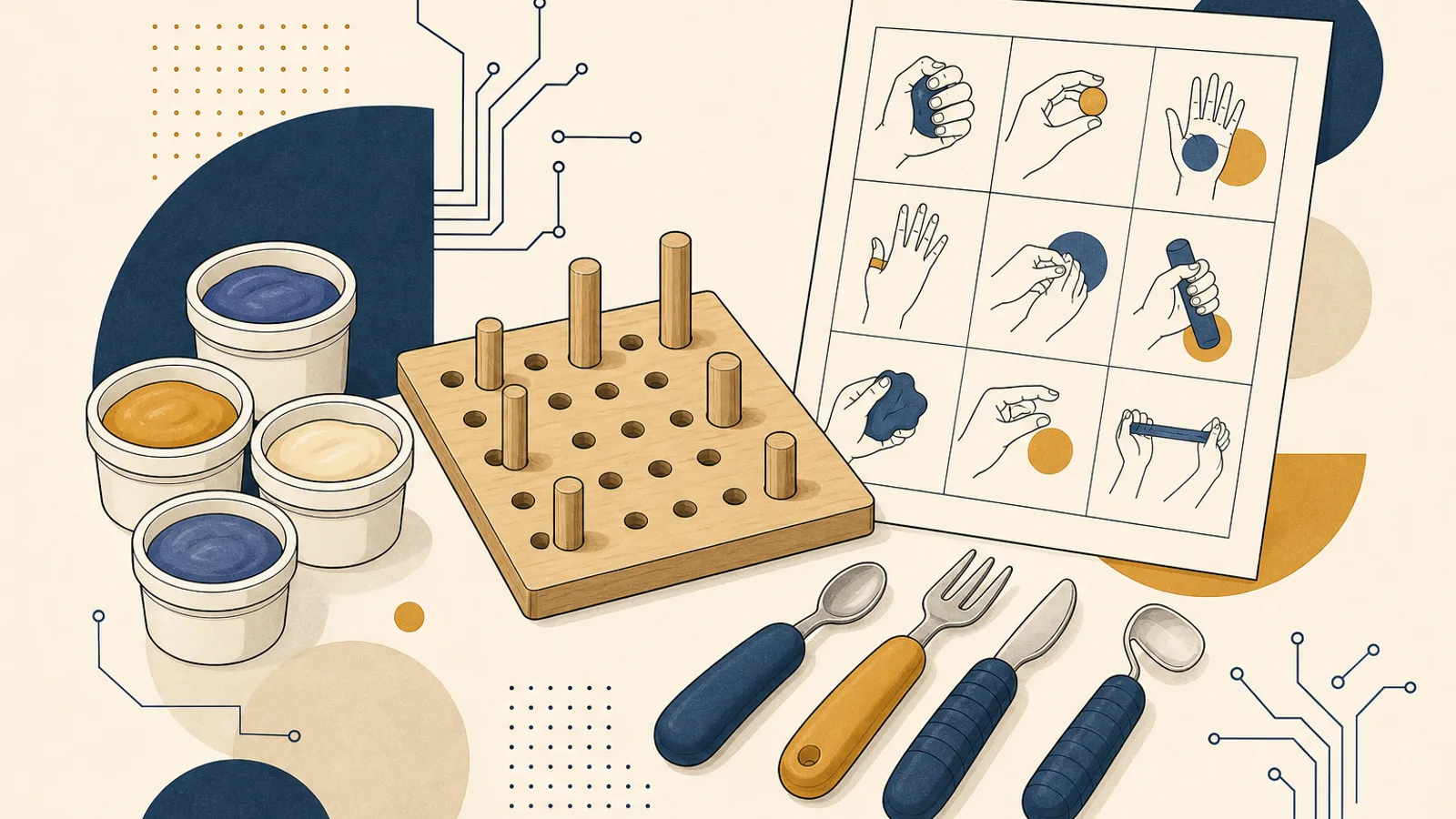 Illustration: how AI changes the work of a occupational therapist