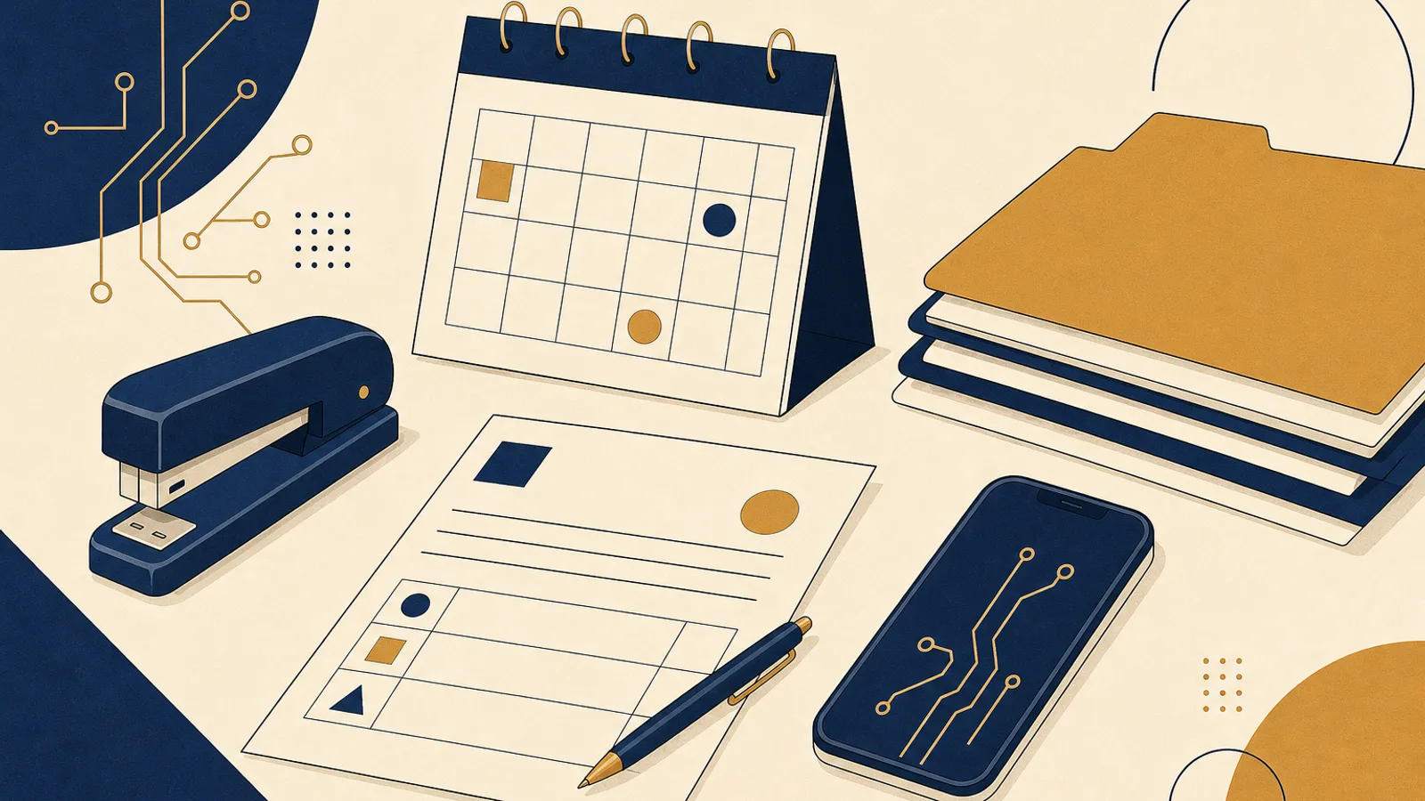 Illustration: how AI changes the work of a office manager
