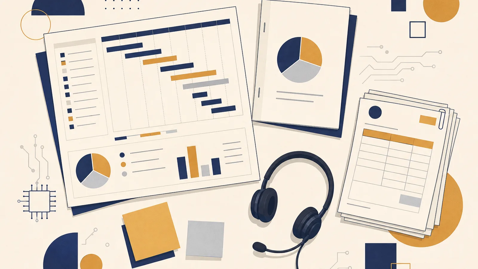 Illustration: how AI changes the work of a operations manager