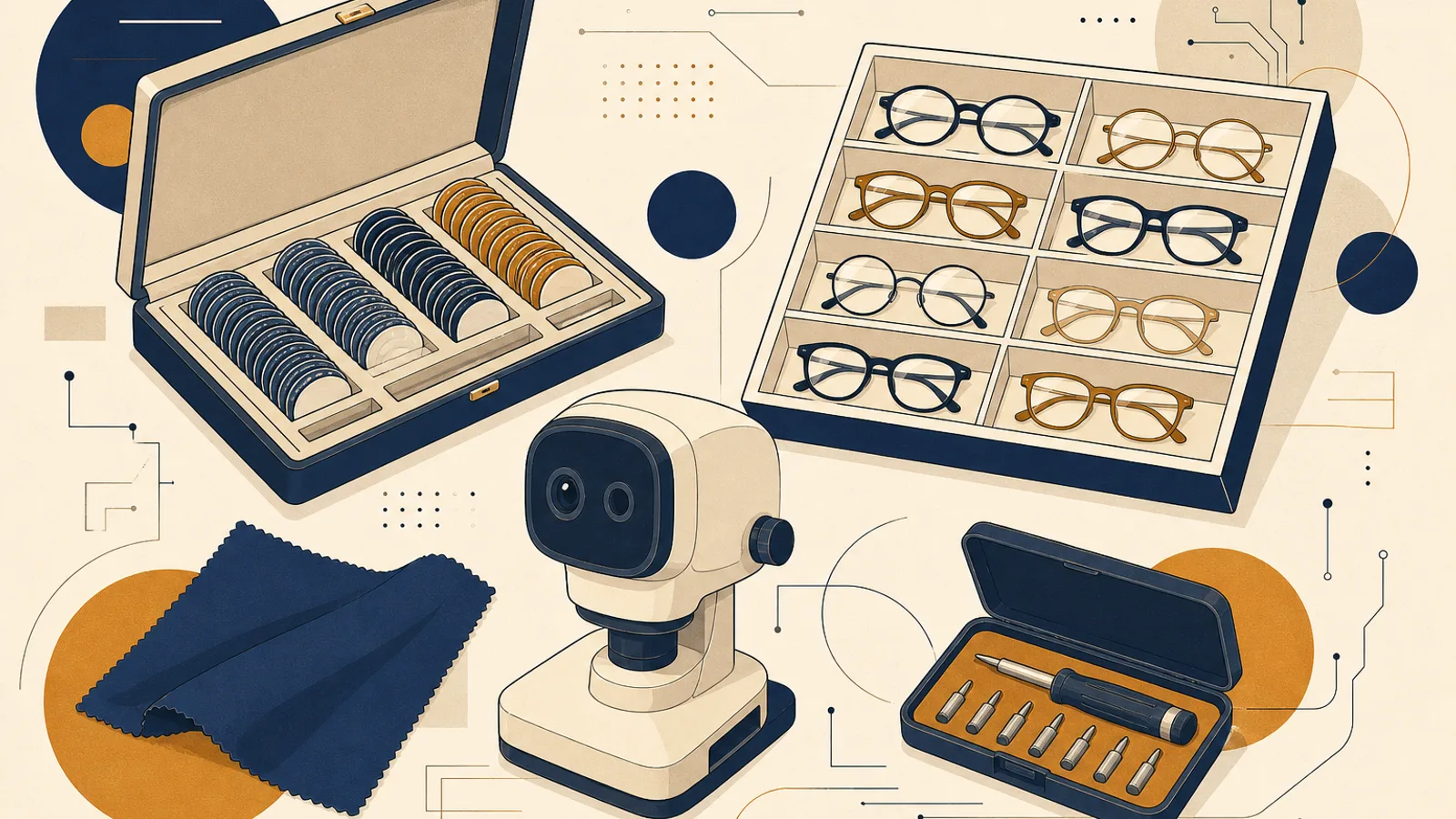 Illustration: how AI changes the work of a optician