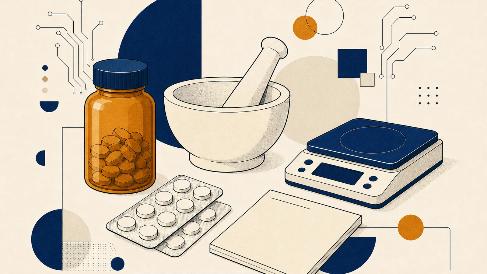 Illustration: how AI changes the work of a pharmacist