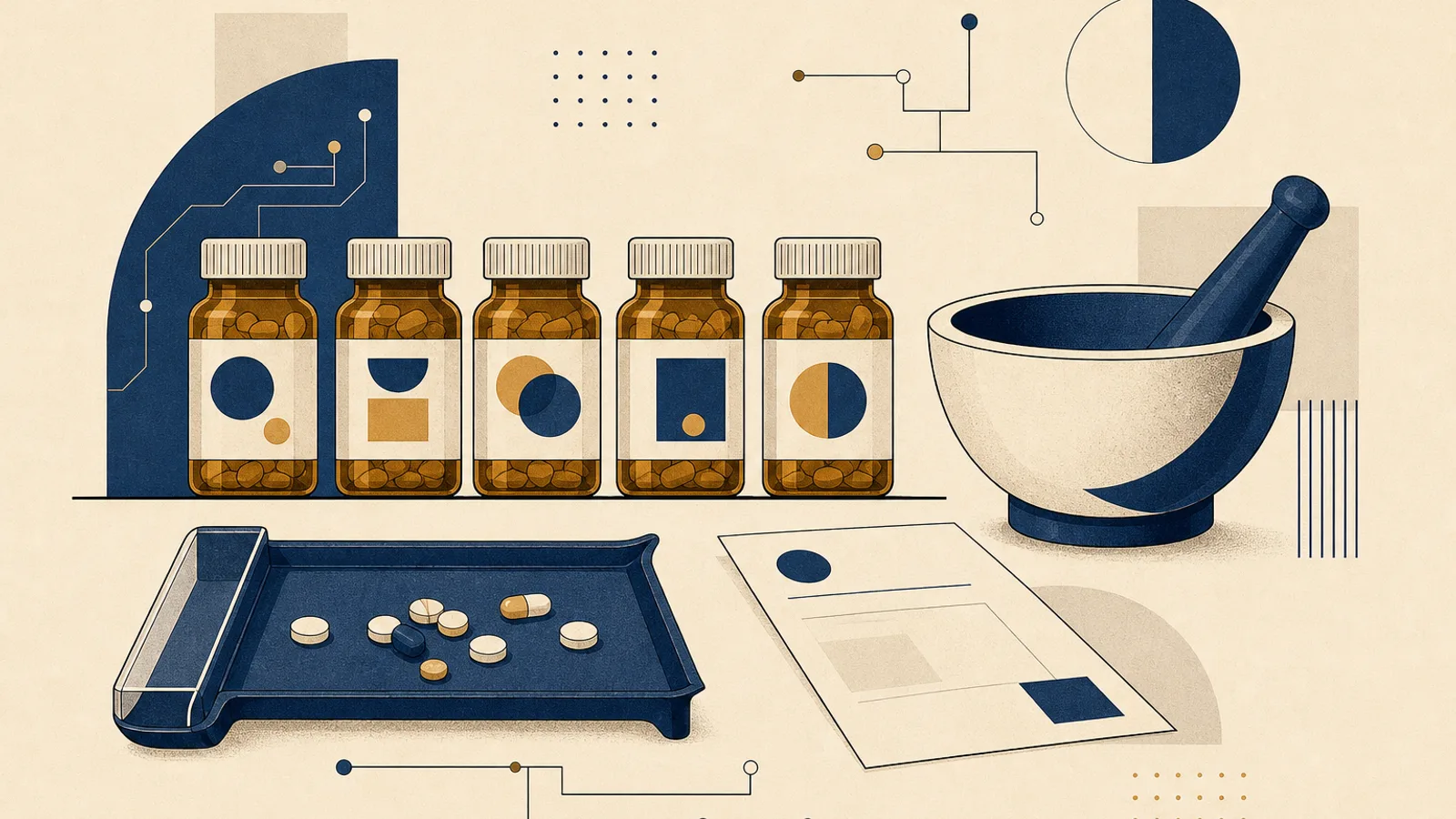 Illustration: how AI changes the work of a pharmacy assistant