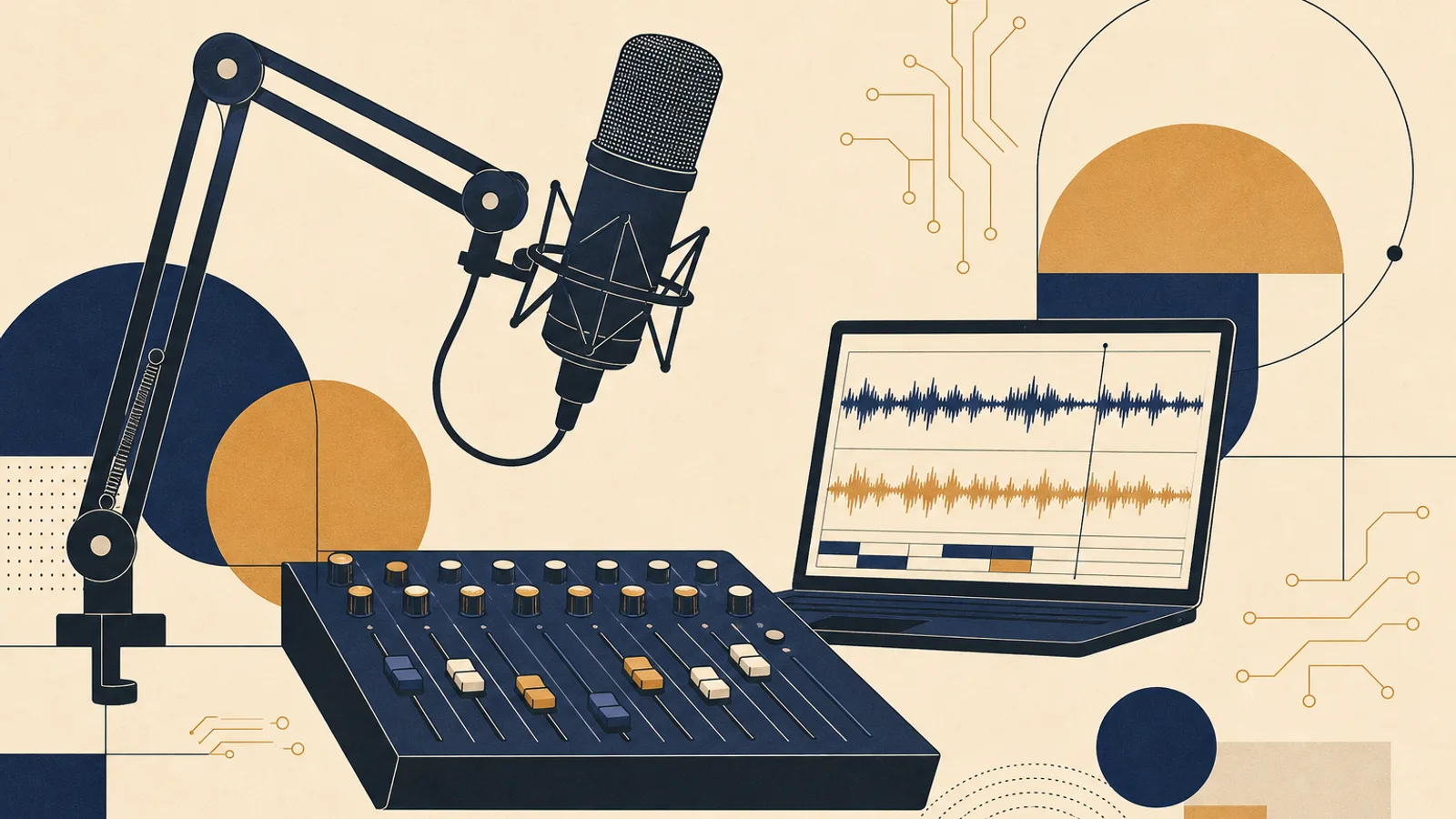 Illustration: how AI changes the work of a podcast producer
