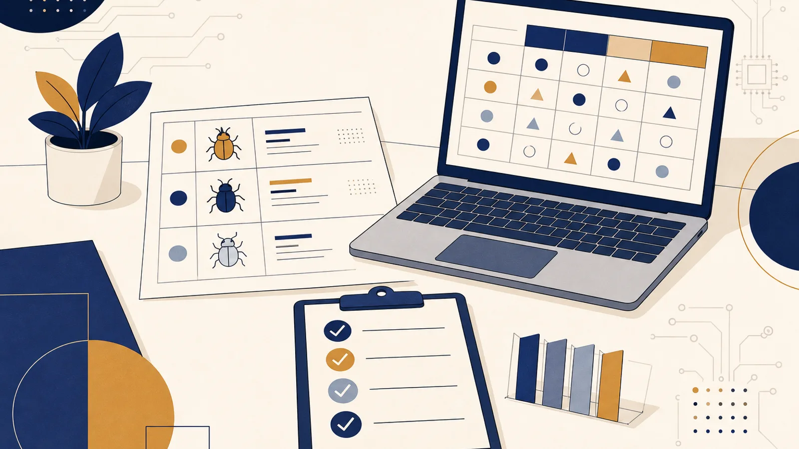Illustration: how AI changes the work of a qa tester