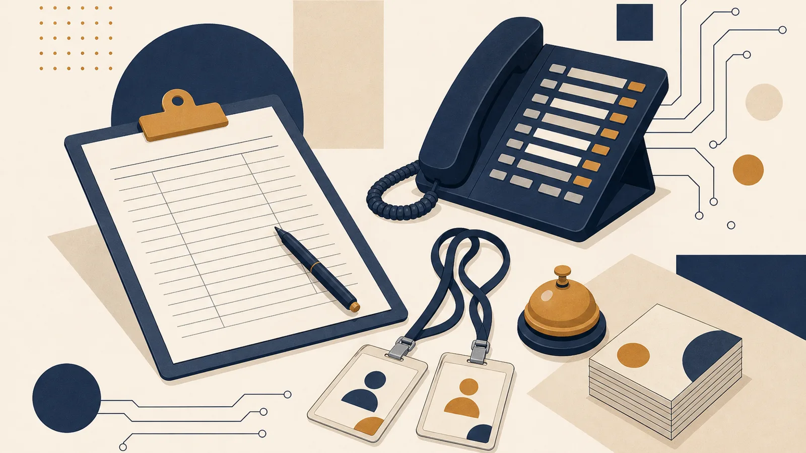 Illustration: how AI changes the work of a receptionist