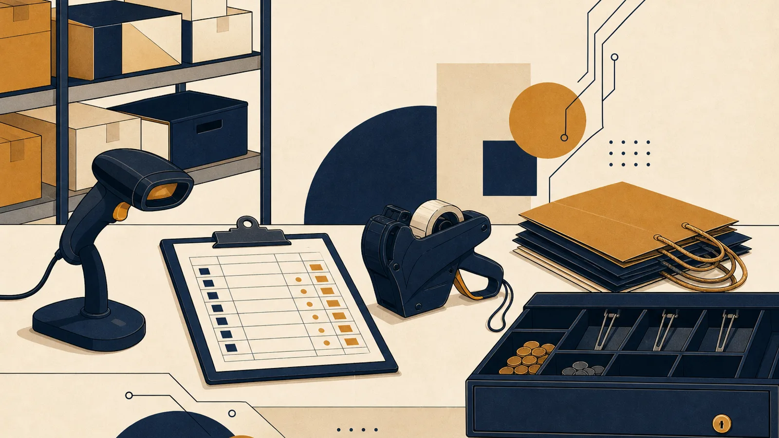 Illustration: how AI changes the work of a retail manager