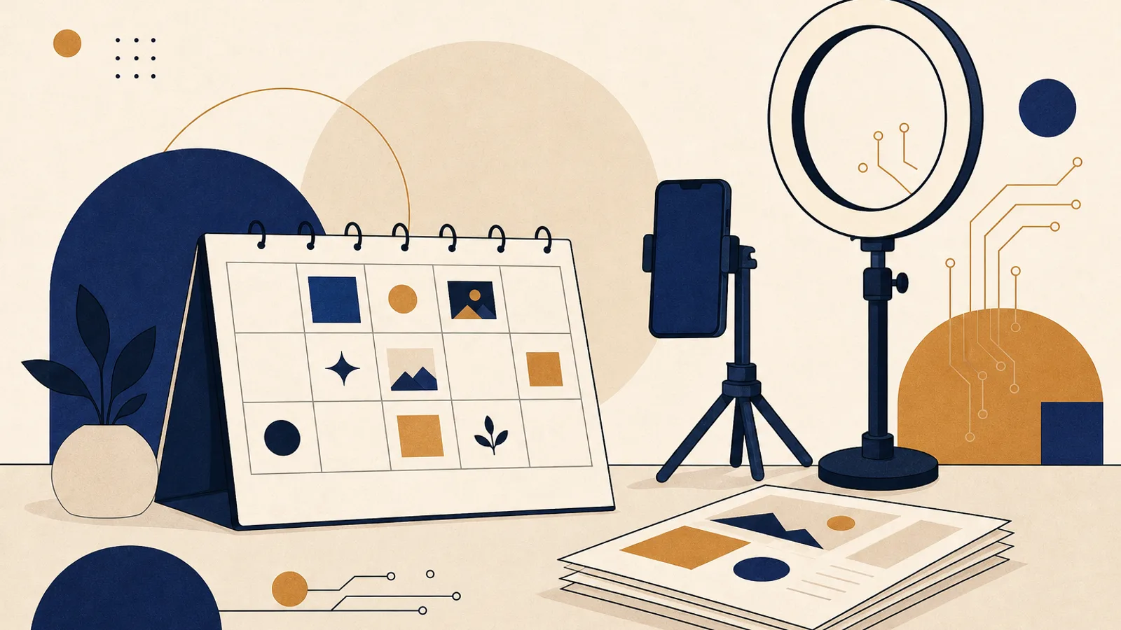 Illustration: how AI changes the work of a social media manager