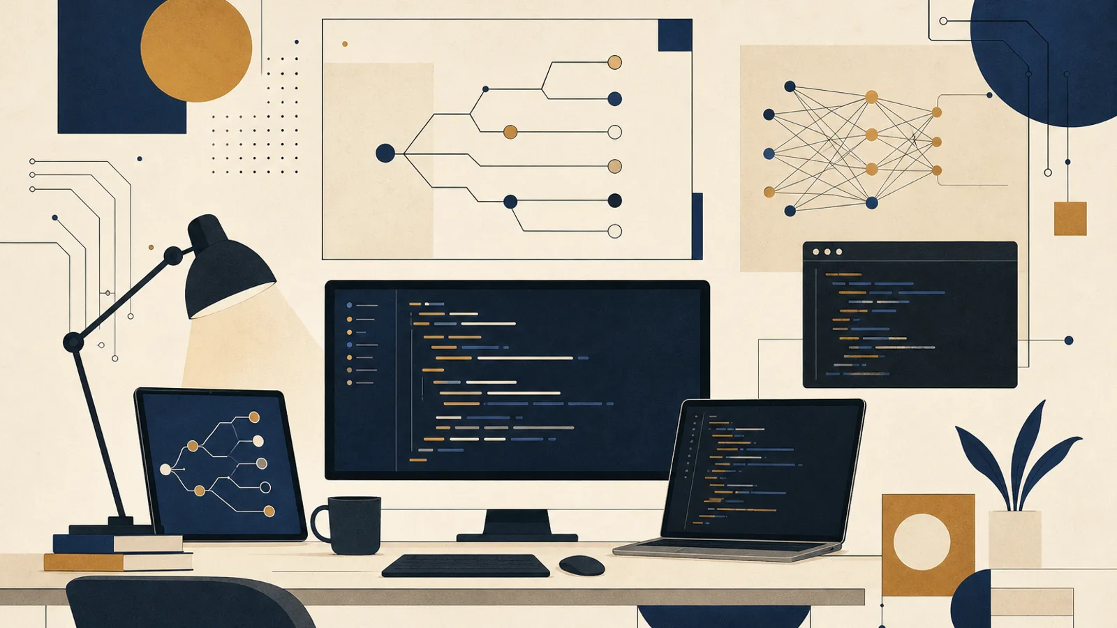 Illustration: how AI changes the work of a software developer
