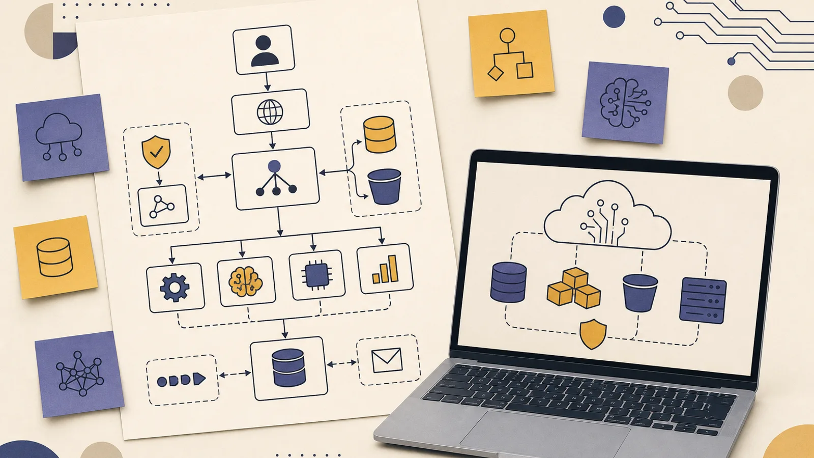 Illustration: how AI changes the work of a solution architect
