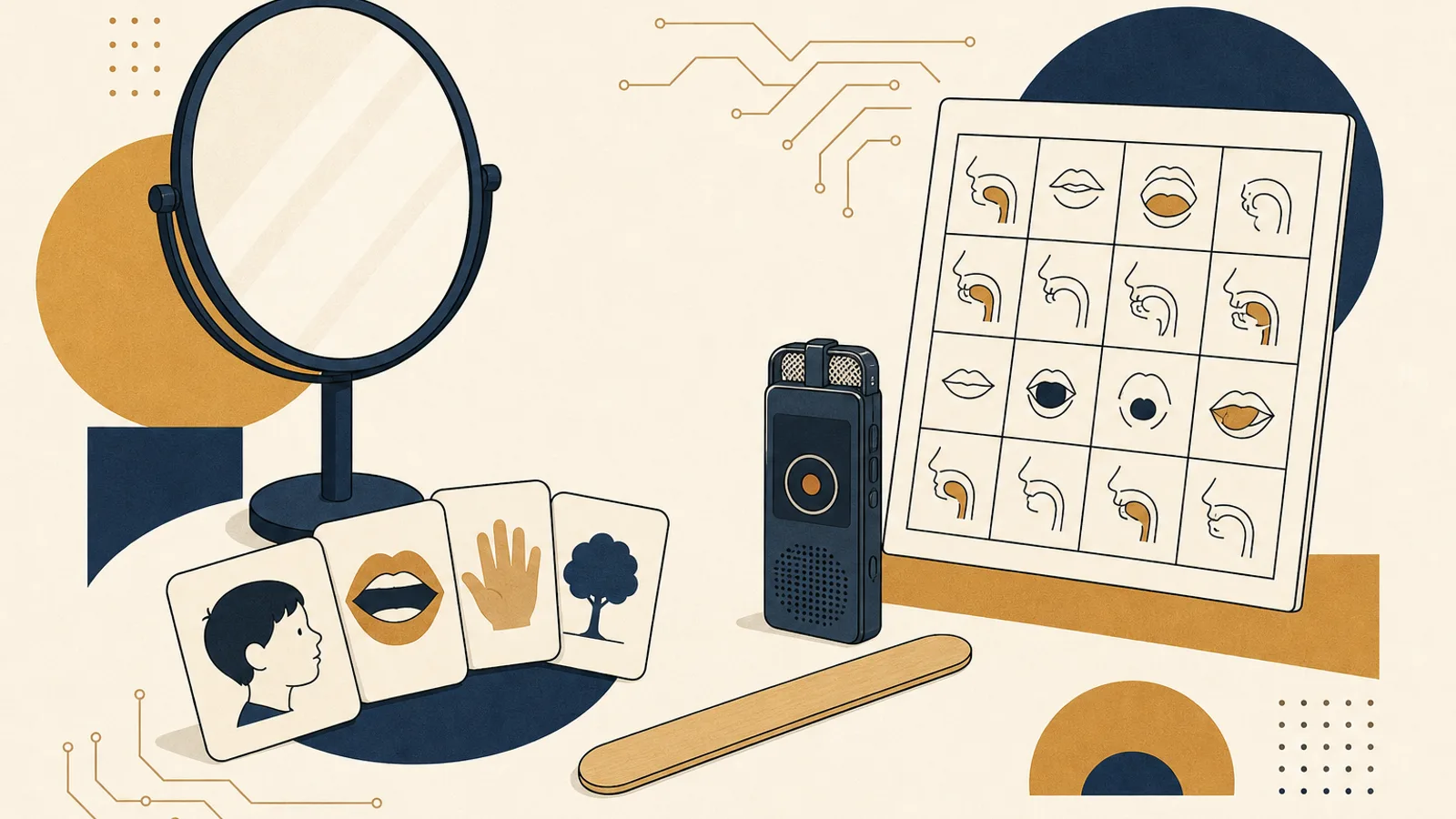 Illustration: how AI changes the work of a speech therapist