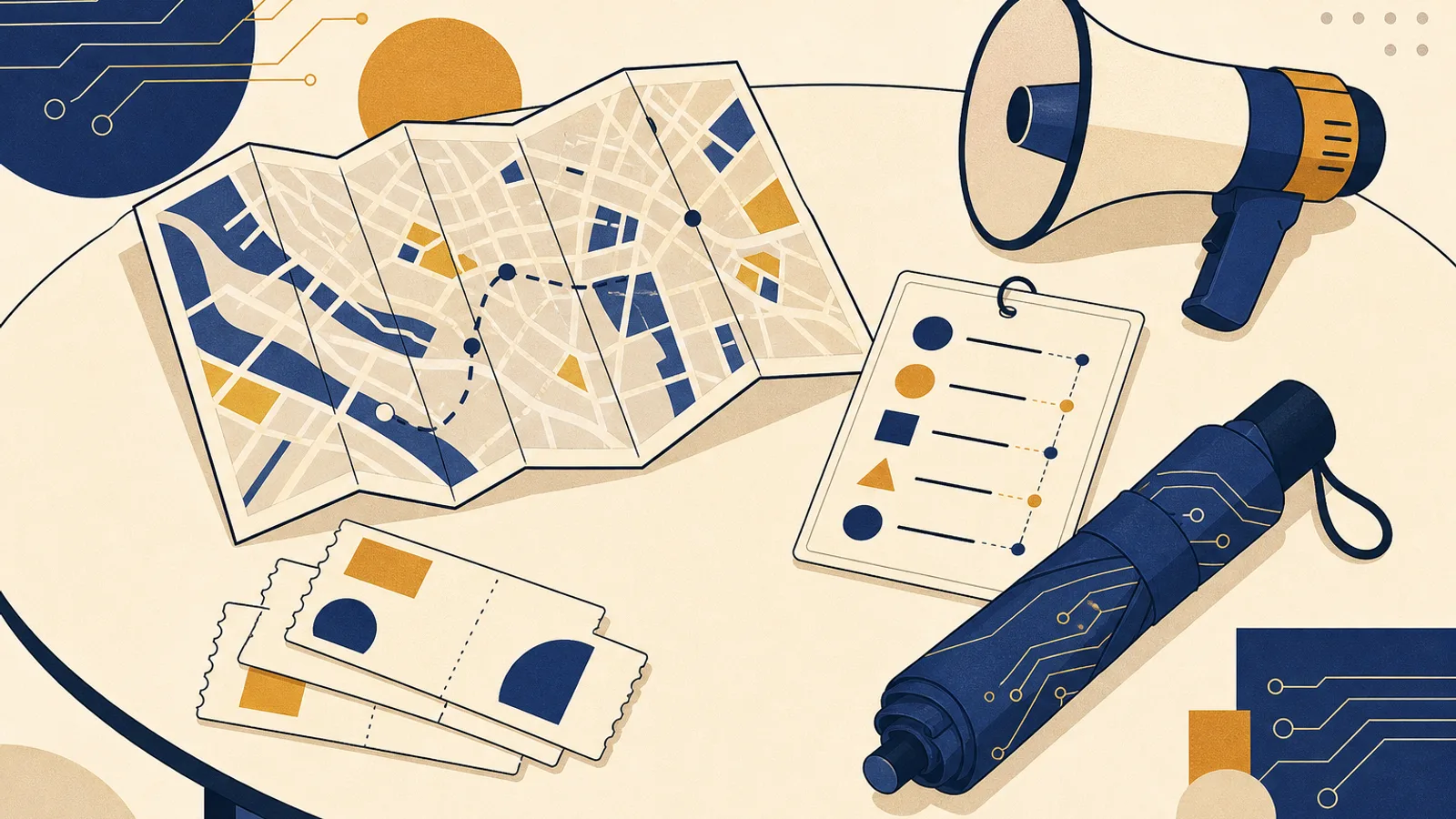 Illustration: how AI changes the work of a tour guide