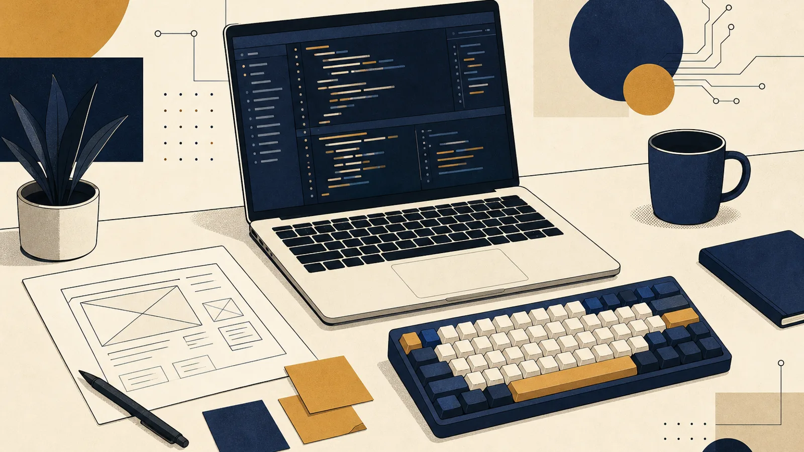 Illustration: how AI changes the work of a web developer